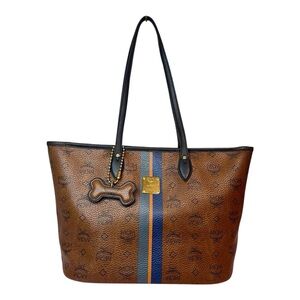 MCM Small Dark Brown Tote Bag